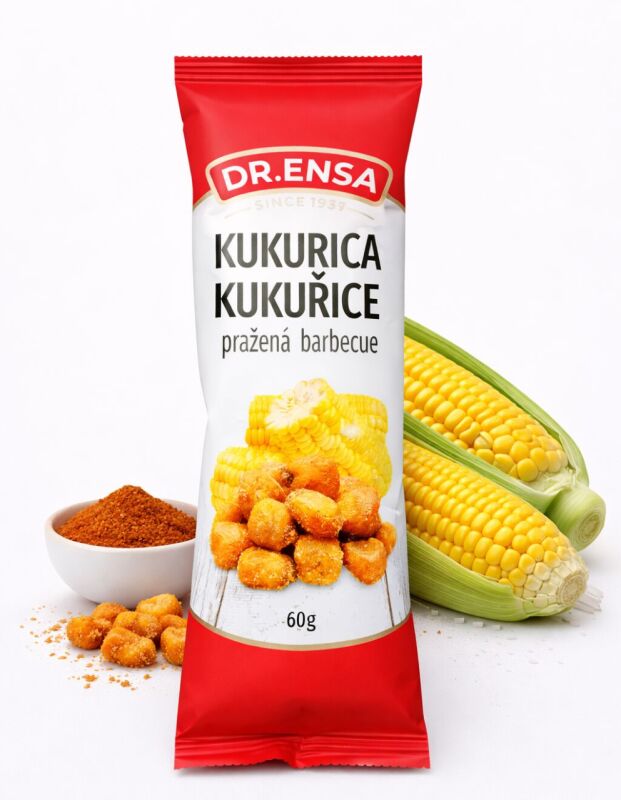 Dr.Ensa kukuřice pražená barbecue 60g